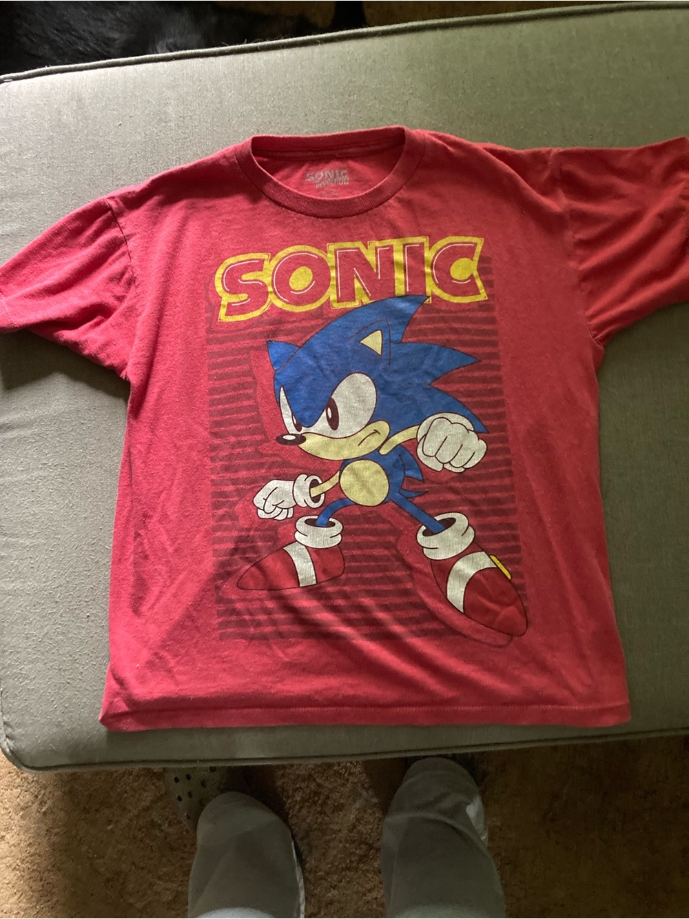 Sonic Graphic Tee - Red Kids Short Sleeve Shirt